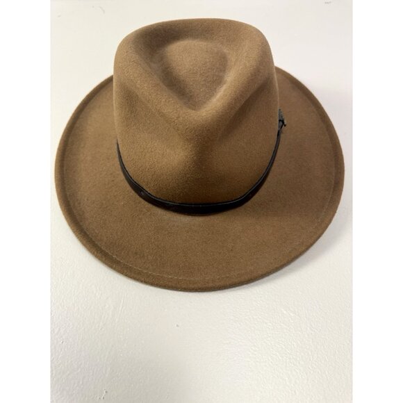Cabelas Wool Felt Mens L XL Pecan Tan Western Hat All Seasons Outdoors Utility - Picture 5 of 16